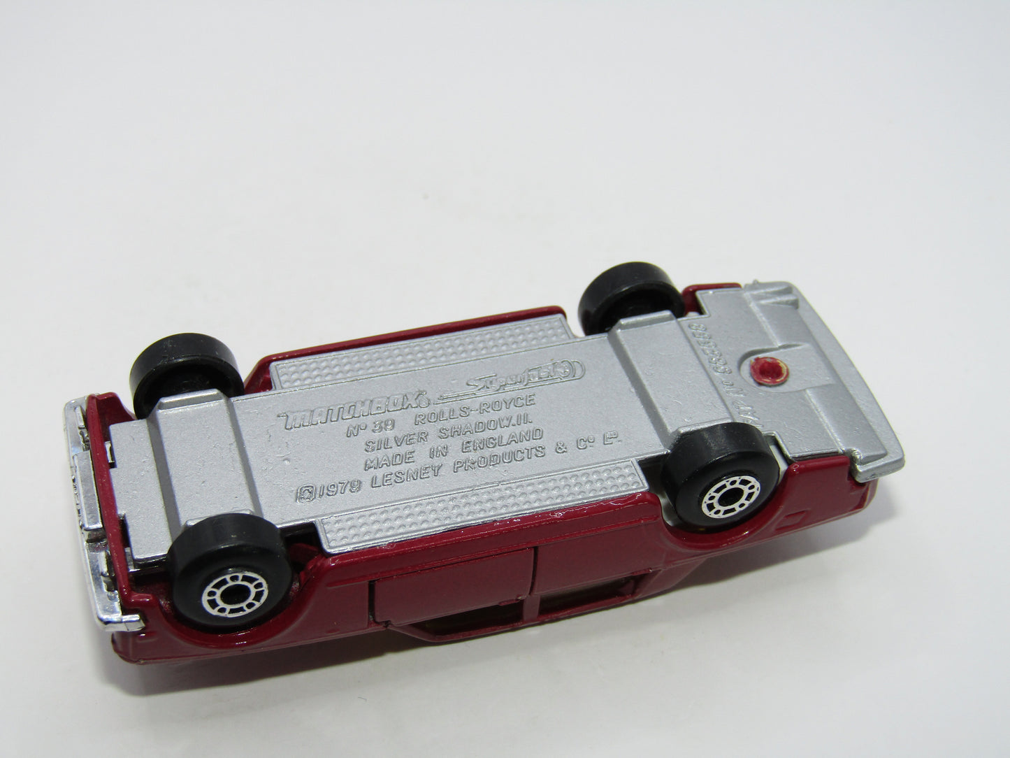 Matchbox Superfast 39B Rolls Royce SS Light Plum Amber Window UV Exposure