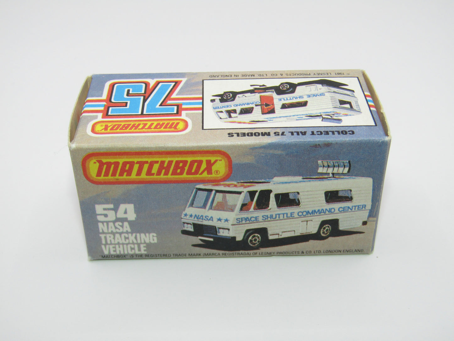 Matchbox Superfast 54E NASA Tracking Vehicle Metallic BLACK Base