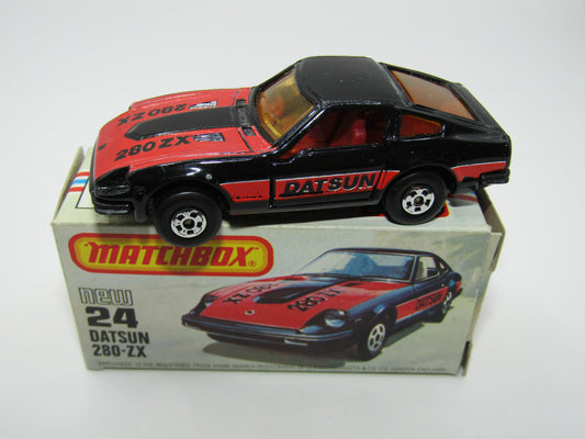 Matchbox Superfast No 24D Datsun 280 ZX Fairlady Z Red Interior USA Picture Box