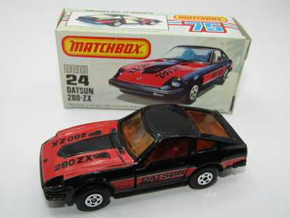 Matchbox Superfast No 24D Datsun 280 ZX Fairlady Z Red Interior USA Picture Box