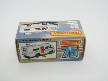 Matchbox Superfast 54E NASA Tracking Vehicle Metallic BLACK Base