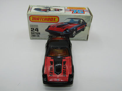 Matchbox Superfast No 24D Datsun 280 ZX Fairlady Z Red Interior USA Picture Box