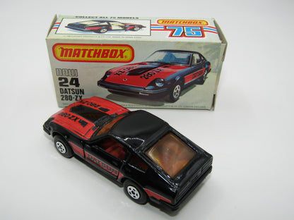 Matchbox Superfast No 24D Datsun 280 ZX Fairlady Z Red Interior USA Picture Box