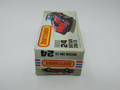 Matchbox Superfast No 24D Datsun 280 ZX Fairlady Z Red Interior USA Picture Box