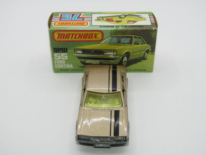 Matchbox Superfast 55D Ford Cortina Tan YELLOW Interior