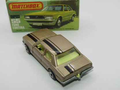 Matchbox Superfast 55D Ford Cortina Tan YELLOW Interior