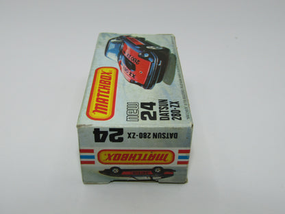 Matchbox Superfast No 24D Datsun 280 ZX Fairlady Z WHITE Interior USA Picture Box
