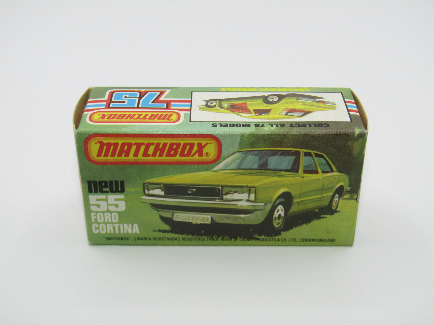 Matchbox Superfast 55D Ford Cortina Tan YELLOW Interior