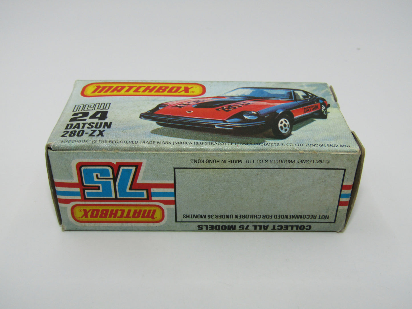 Matchbox Superfast No 24D Datsun 280 ZX Fairlady Z WHITE Interior USA Picture Box