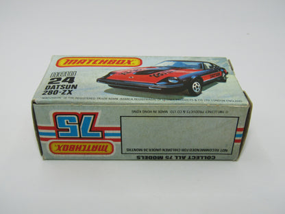 Matchbox Superfast No 24D Datsun 280 ZX Fairlady Z WHITE Interior USA Picture Box