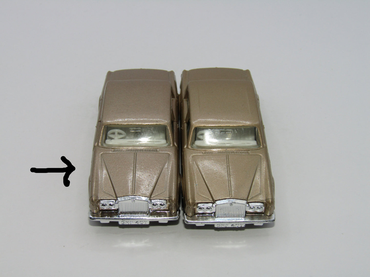 Matchbox Superfast 39B Rolls Royce SS LIGHT Metallic Gold Unpainted Base