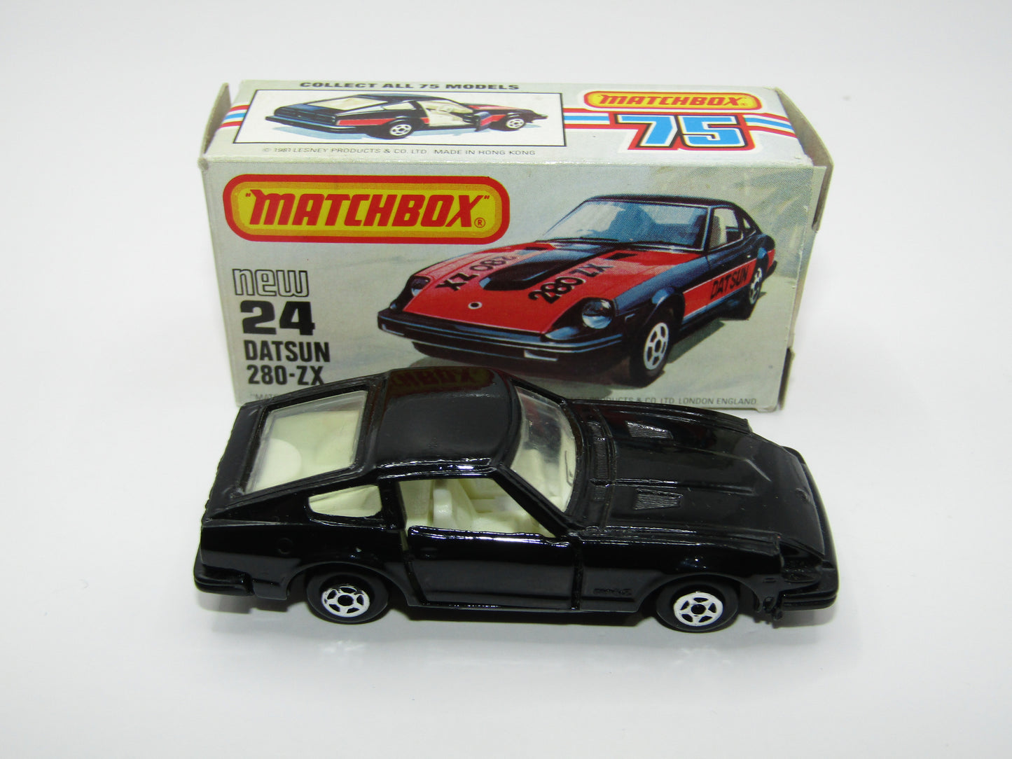 Matchbox Superfast No 24D Datsun 280 ZX Fairlady Z Black No Tampo USA Picture Box