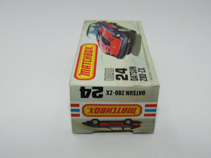 Matchbox Superfast No 24D Datsun 280 ZX Fairlady Z Black No Tampo USA Picture Box