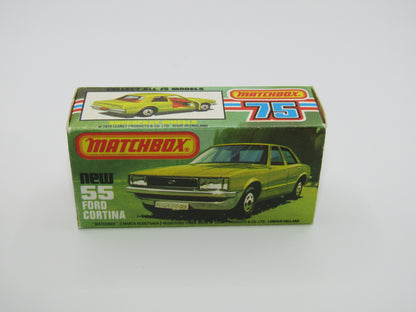 Matchbox Superfast 55D Ford Cortina Tan SMOKE Windows