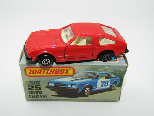 Matchbox Superfast No 25D Toyota Celica GT Red No Tampo USA Picture Box