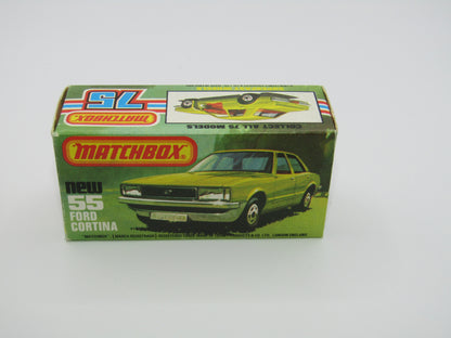 Matchbox Superfast 55D Ford Cortina Tan SMOKE Windows