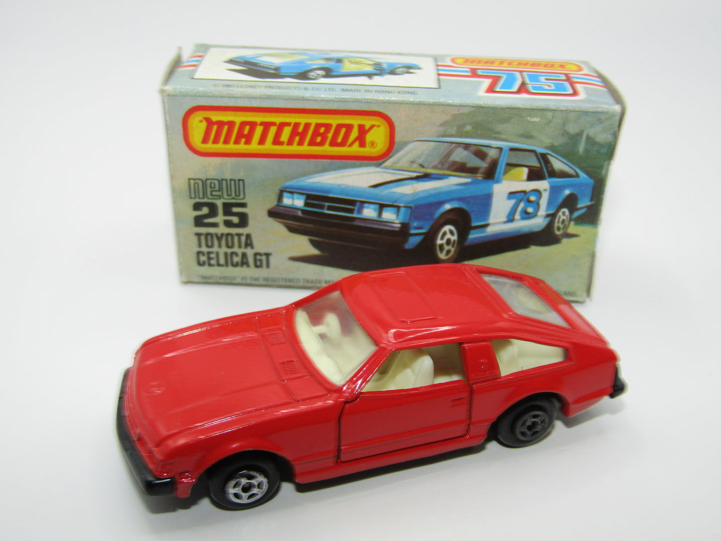 Matchbox Superfast No 25D Toyota Celica GT Red No Tampo USA Picture Box