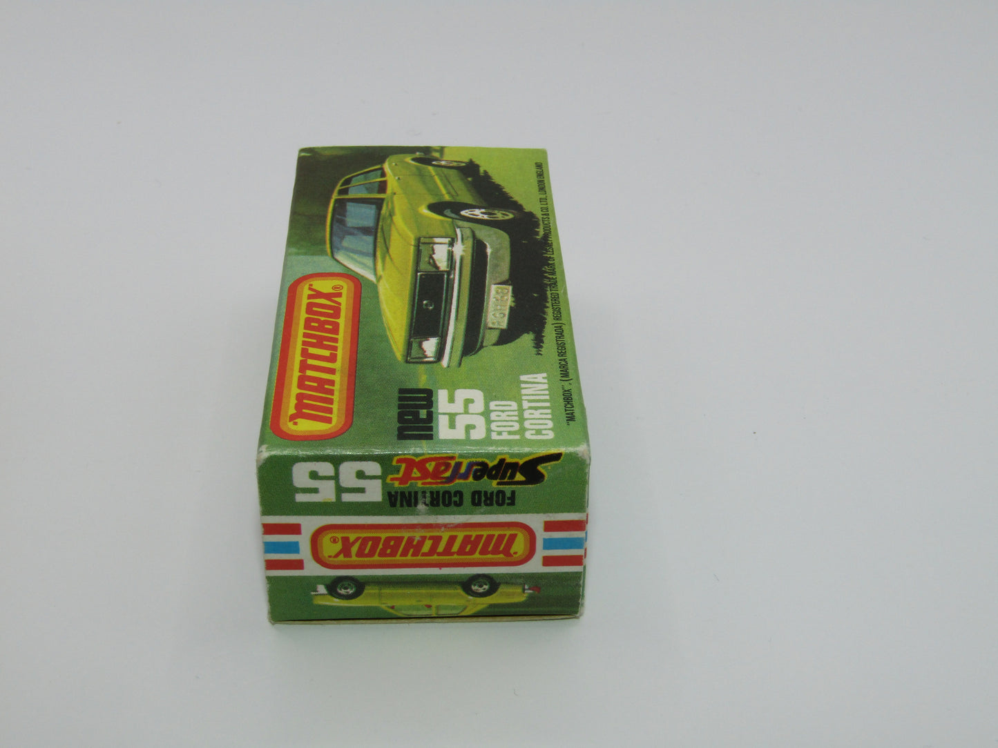 Matchbox Superfast 55D Ford Cortina Tan SMOKE Windows