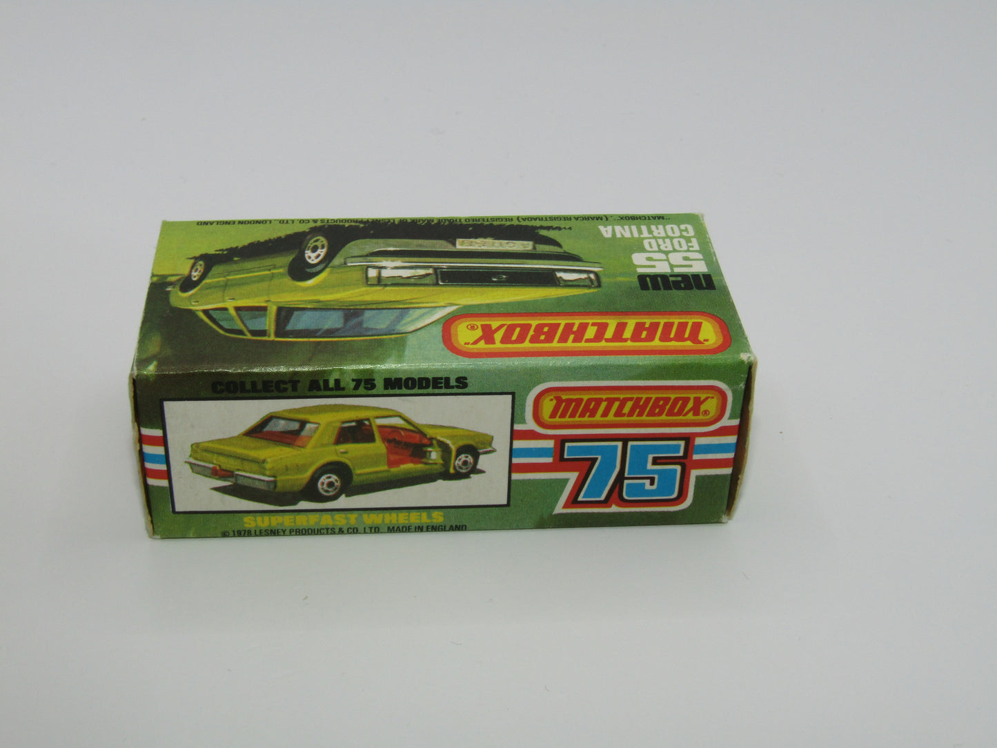Matchbox Superfast 55D Ford Cortina Tan SMOKE Windows