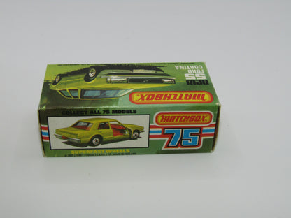Matchbox Superfast 55D Ford Cortina Tan SMOKE Windows