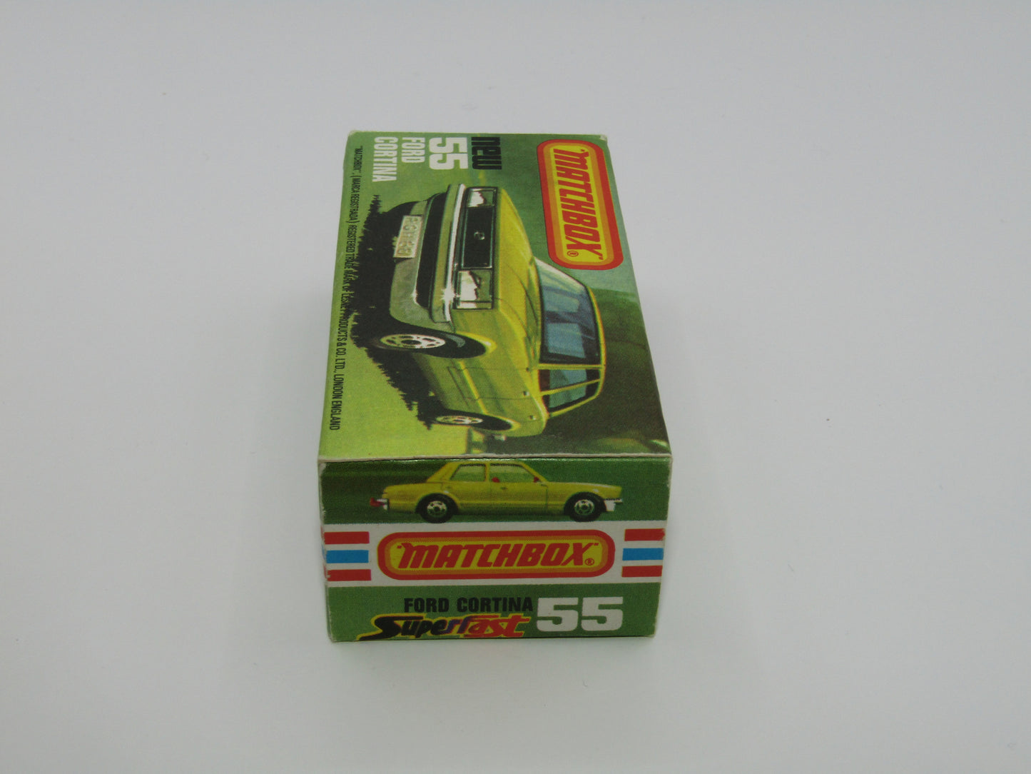 Matchbox Superfast 55D Ford Cortina Tan SMOKE Windows
