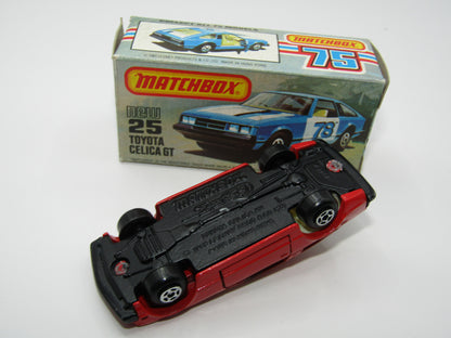 Matchbox Superfast No 25D Toyota Celica GT Red No Tampo USA Picture Box