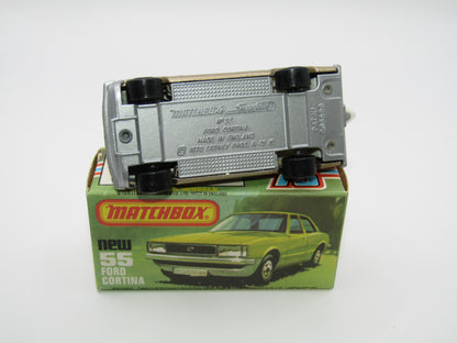 Matchbox Superfast 55D Ford Cortina Tan SILVER Base