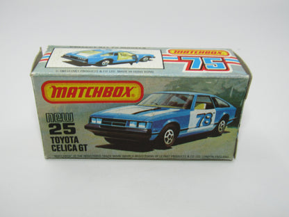 Matchbox Superfast No 25D Toyota Celica GT Red No Tampo USA Picture Box