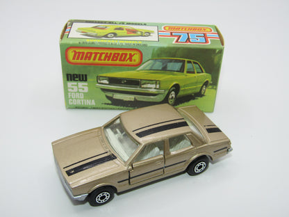 Matchbox Superfast 55D Ford Cortina Tan SILVER Base