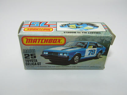 Matchbox Superfast No 25D Toyota Celica GT Red No Tampo USA Picture Box