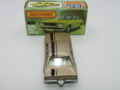 Matchbox Superfast 55D Ford Cortina Tan SILVER Base