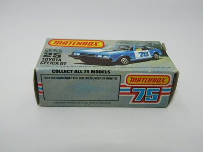 Matchbox Superfast No 25D Toyota Celica GT Red No Tampo USA Picture Box