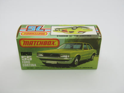 Matchbox Superfast 55D Ford Cortina Tan SILVER Base