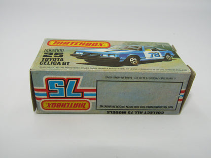 Matchbox Superfast No 25D Toyota Celica GT Yellow Fever USA Picture Box