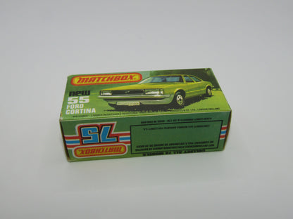 Matchbox Superfast 55D Ford Cortina DARK Red Yellow Interior