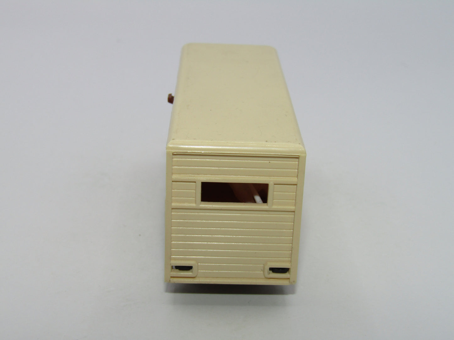 Matchbox Superfast 40B Horse Box Orange Dark Brown Door Satin Black base