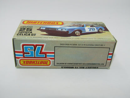 Matchbox Superfast No 25D Toyota Celica GT Blue Interior Black Pillar USA Picture Box