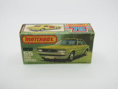 Matchbox Superfast 55D Ford Cortina Metallic Green Red Interior