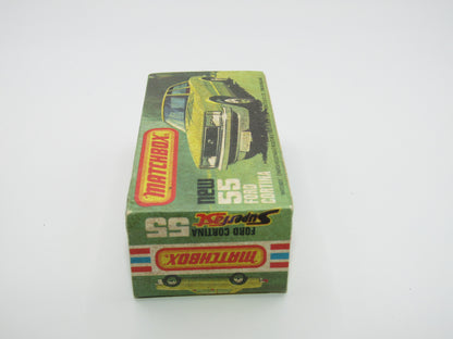 Matchbox Superfast 55D Ford Cortina Metallic Green Red Interior