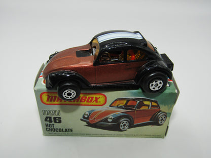 Matchbox Superfast No 46D Hot Chocolate LIGHT Metallic Brown USA Picture Box