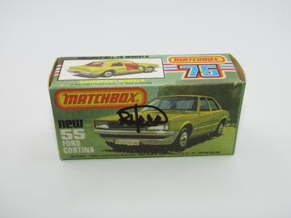Matchbox Superfast 55D Ford Cortina Signed by Lesney Designer RSJH