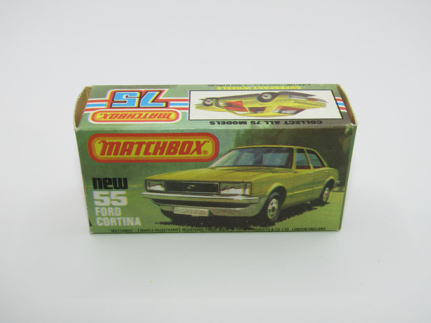 Matchbox Superfast 55D Ford Cortina Signed by Lesney Designer RSJH