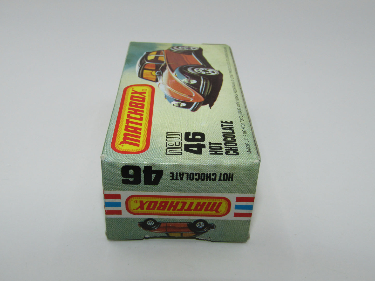 Matchbox Superfast No 46D Hot Chocolate LIGHT Metallic Brown USA Picture Box