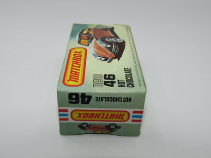 Matchbox Superfast No 46D Hot Chocolate LIGHT Metallic Brown USA Picture Box