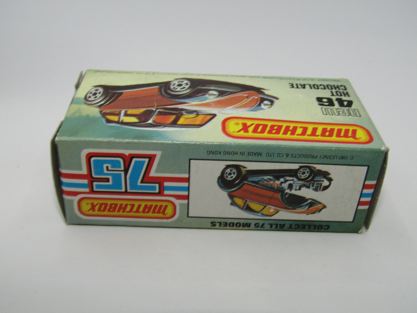 Matchbox Superfast No 46D Hot Chocolate LIGHT Metallic Brown USA Picture Box