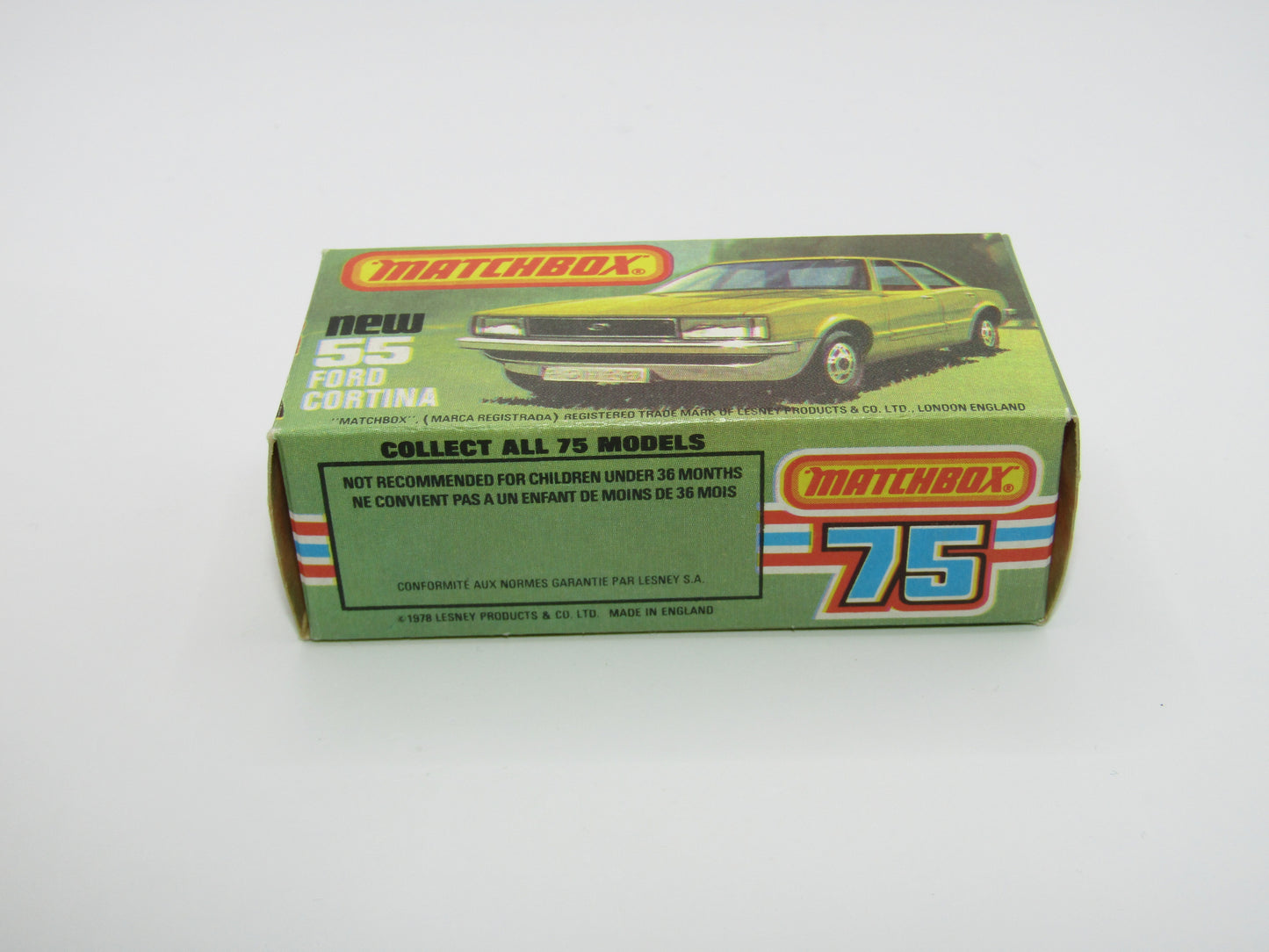 Matchbox Superfast 55D Ford Cortina Signed by Lesney Designer RSJH