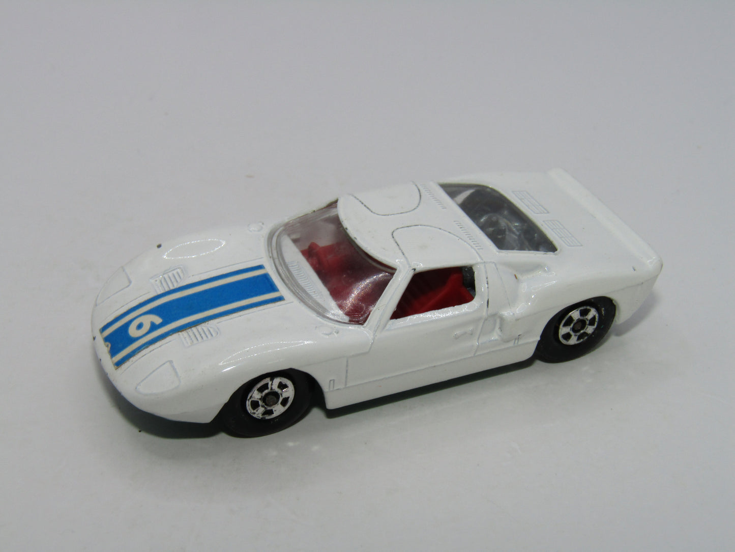 Matchbox Superfast 41A Ford G.T. 6 Narrow Wheels Aqua Green Base