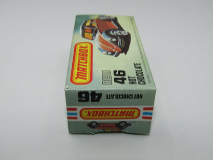 Matchbox Superfast No 46D Hot Chocolate Dark Metallic Brown USA Picture Box