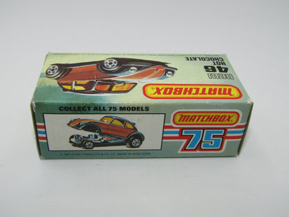 Matchbox Superfast No 46D Hot Chocolate Dark Metallic Brown USA Picture Box
