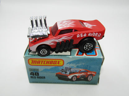 Matchbox Superfast No 48D Red Rider Hong Kong Base USA Picture Box
